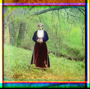 Armenian woman in national costume. Artvin, Turkey.